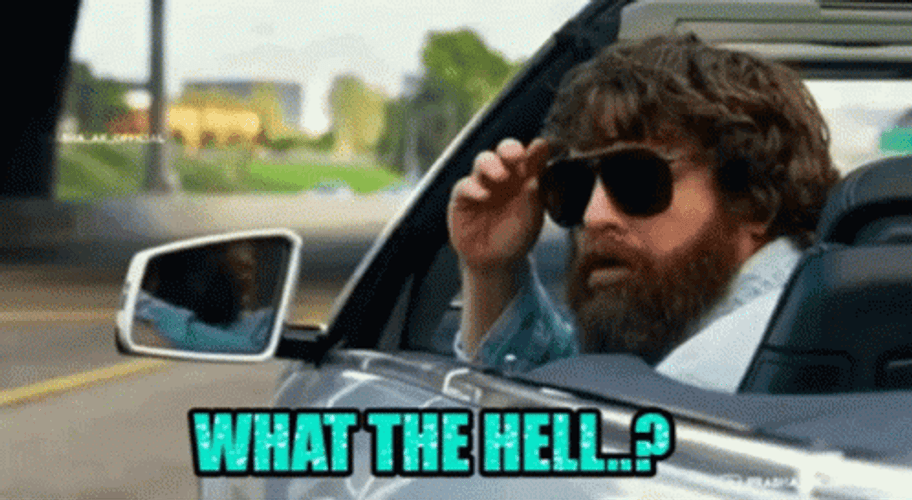 What The Hell Zach Galifinakis Sunglasses GIF
