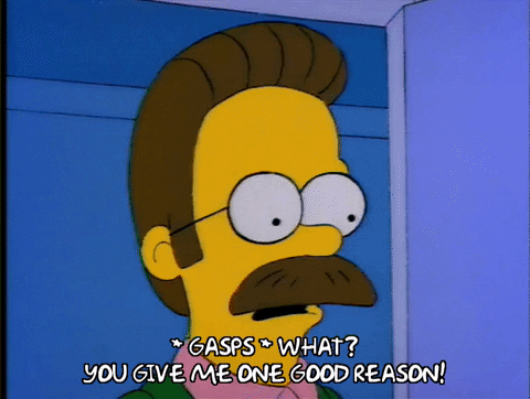 What Was The Reason Ned Flanders The Simpsons GIF