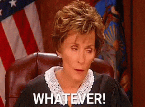 Whatever Judge Eye Rolling GIF