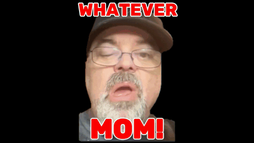 Whatever Mom Rainbow Poster GIF