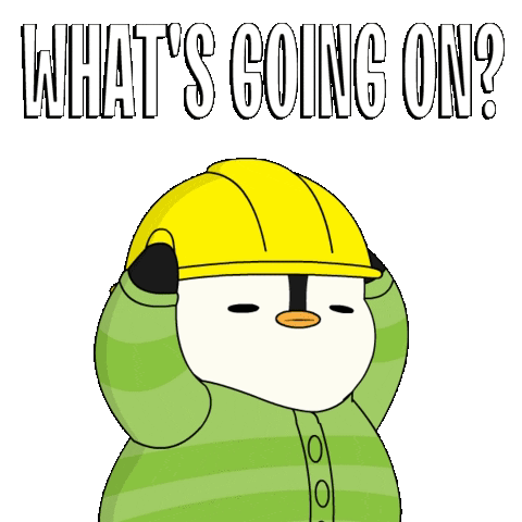 Whats Going On Penguin Laborer Having Hard Time GIF