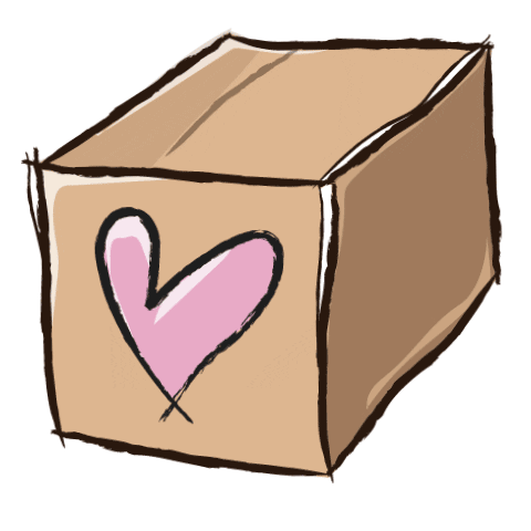 Whats In The Box Love Heart Wiggling GIF