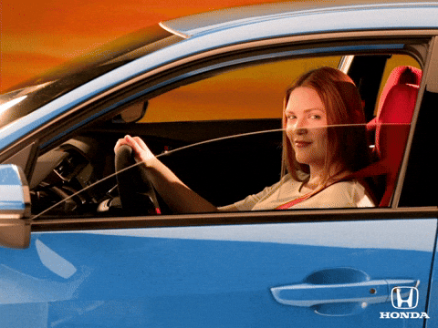 Whats Up Brother Driving Honda Civic GIF