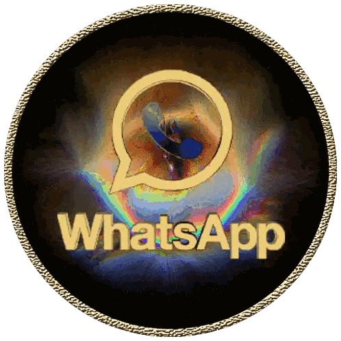 WhatsApp Logo with Rainbow
