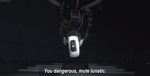 Wheatley From Portal 2 Cursing GIF