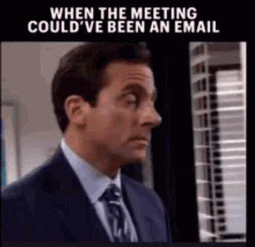 When A Meeting Could Have Been An Email GIF