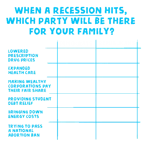 when a recession hits which party will be there for your family?