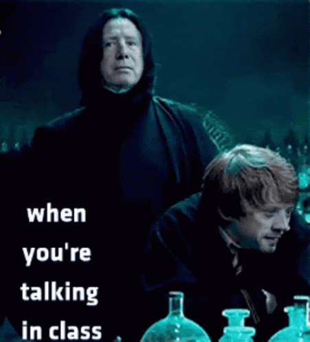 When Funny Harry Potter Talking In Class GIF