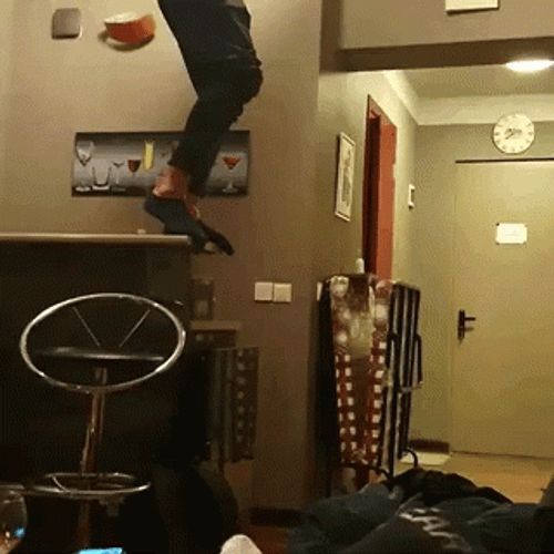 When I Try To Be Cool Parkour GIF
