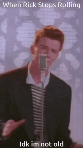 When Rick Stops Rolling Meme GIF