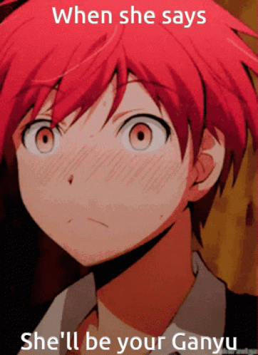 When She Says She 'Ll Be Your Ganyu Is Written On A Poster GIF
