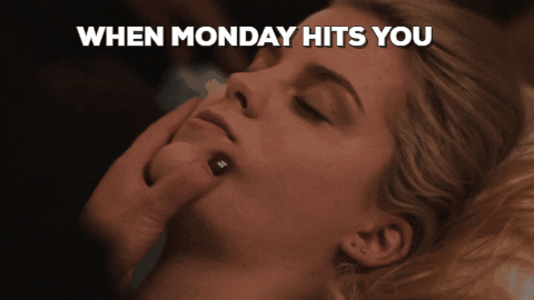 When Sleepy Monday Hits You GIF