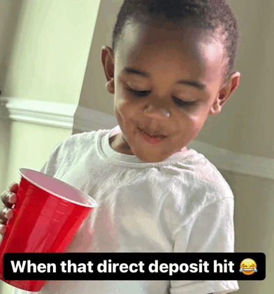 When That Red Cup Deposit Hit GIF