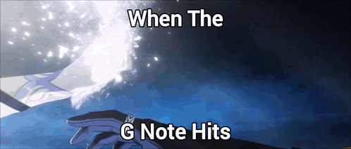 When The G Note Hits A Person Is Holding A Sword GIF