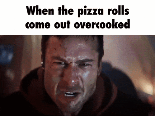 When The Pizza Rolls Come Out Overcooked Meme GIF