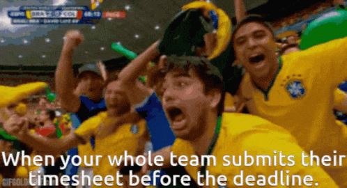 When The Team Submits The Timecard Before Deadline GIF