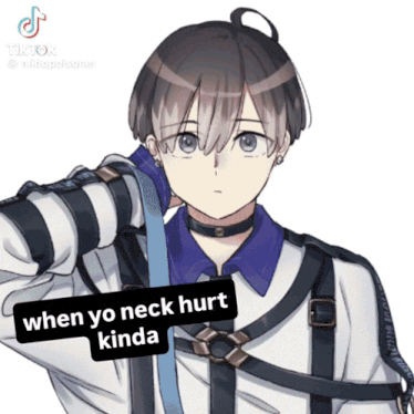 When Yo Neck Hurt Kinda Mikoto Gif GIF