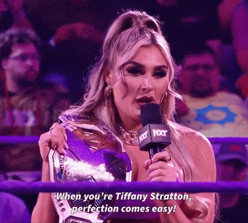 When You're Tiffany Stratton Perfection Comes Easy GIF