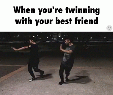When You're Twinning With Your Bestfriend GIF