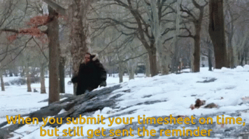 When You Submit Your Timecard On Time GIF