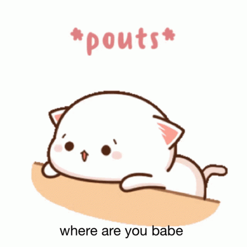 Waiting Cat Animation Where GIF