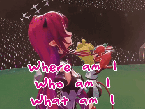 where am i who am i what am i written next to a girl