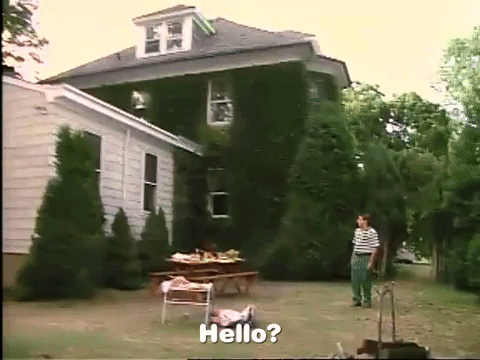 Where Is Everyone Empty Picnic Backyard Party GIF