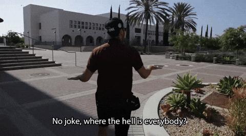 Where Is Everyone No Joke Empty City GIF
