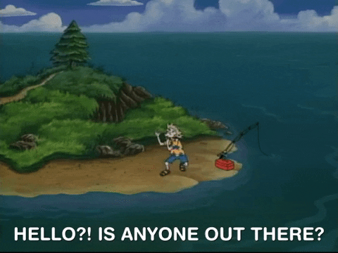 Where Is Everyone Old Man Alone In Island GIF