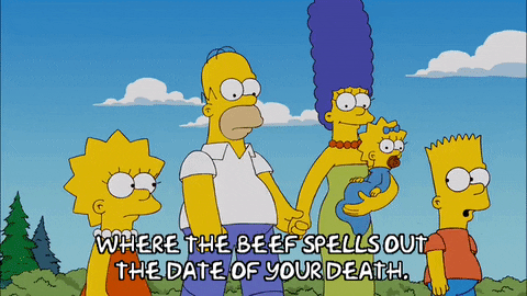 Where's The Beef Spell Out The Simpsons GIF