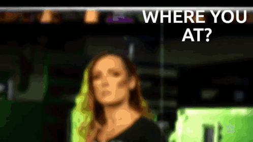 Where You At Becky Lynch Turning Around GIF