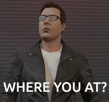 Where You At Man Lookng Around GIF