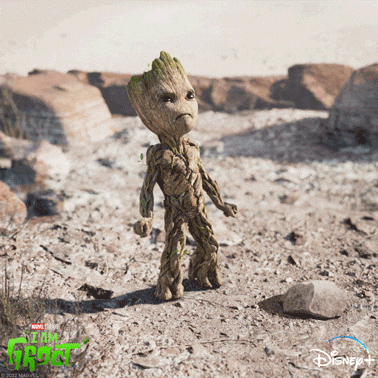 Whining Little Groot GIF