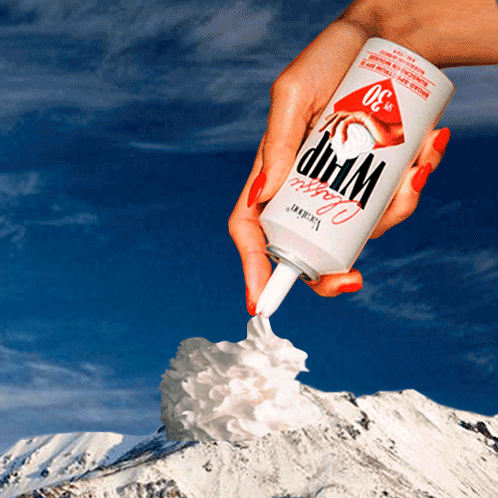 Whipped Snowy Mountain GIF