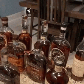 Whiskey Bottles Collection GIF