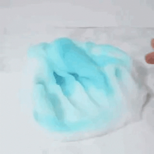 White And Baby Blue Slime GIF