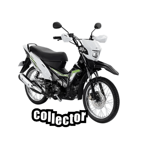 White and Black Motorcycle Collector