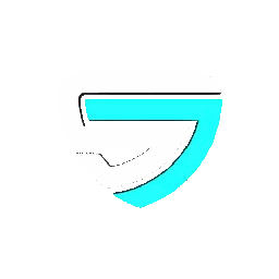 White and Blue E Logo