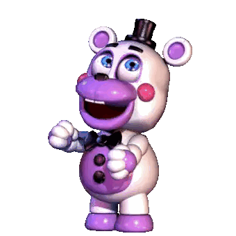 White and Purple Teddy Bear with Top Hat