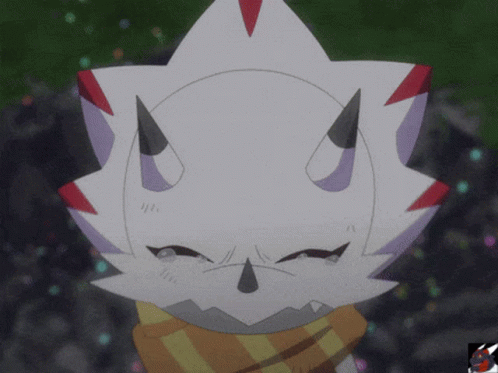 White Animal With Horns And Scarf GIF