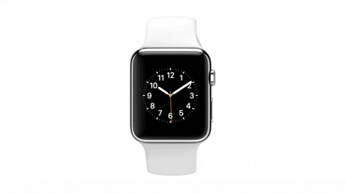 White Apple Watch Presenting Apps GIF