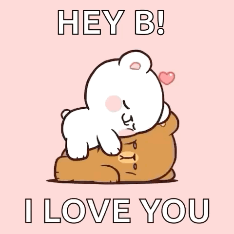 White Bear Hugging Brown Bear Love You GIF