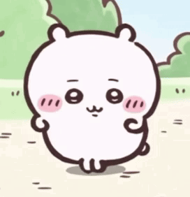 White Bear With Big Eyes In Field GIF