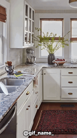 White Cabinets Granite Countertops Kitchen Mixer
