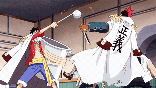 White Cape Man With Chinese Writing Fighting GIF