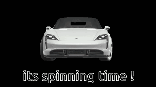 White Car Spinning Time