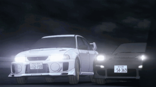 White Car With License Plate 54369