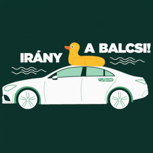 White Car with Yellow Rubber Duck