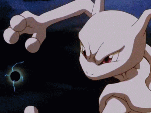 White Cartoon Character Standing in Front of Black Hole