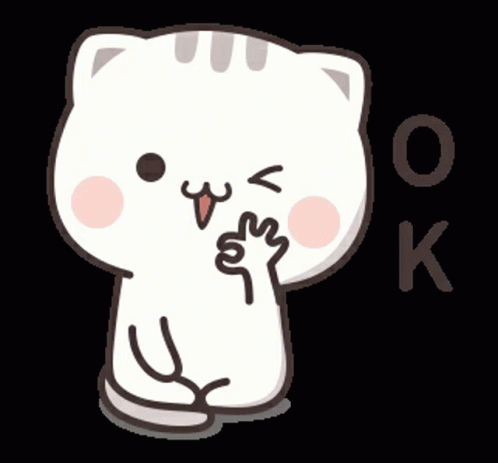 White Cat Gesture Its Okay GIF